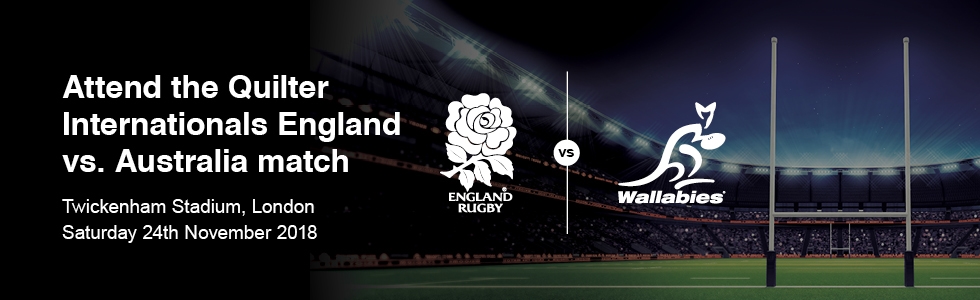 England versus Australia Rugby Invitation 