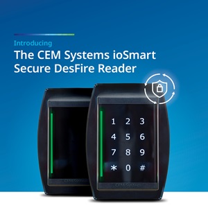 CEM Systems’ ioSmart Secure DESFire Reader